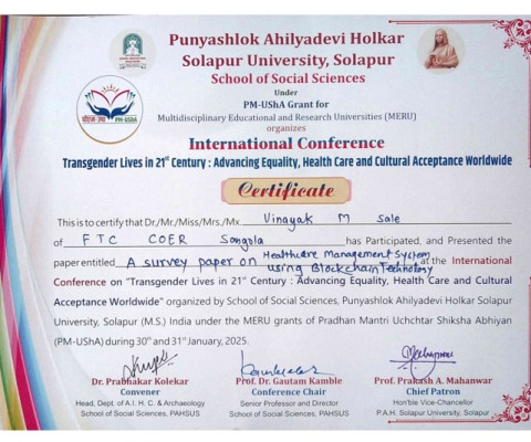 Conference Participation Certificate