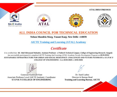 Certification of ATAL Academy