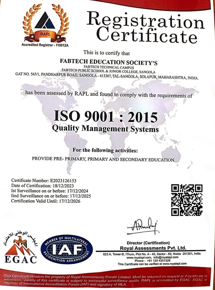 ISO Certificate